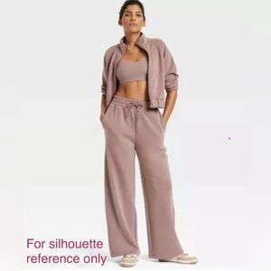 Women's Airy Sleek High-rise Wide Leg Pant - Mauve